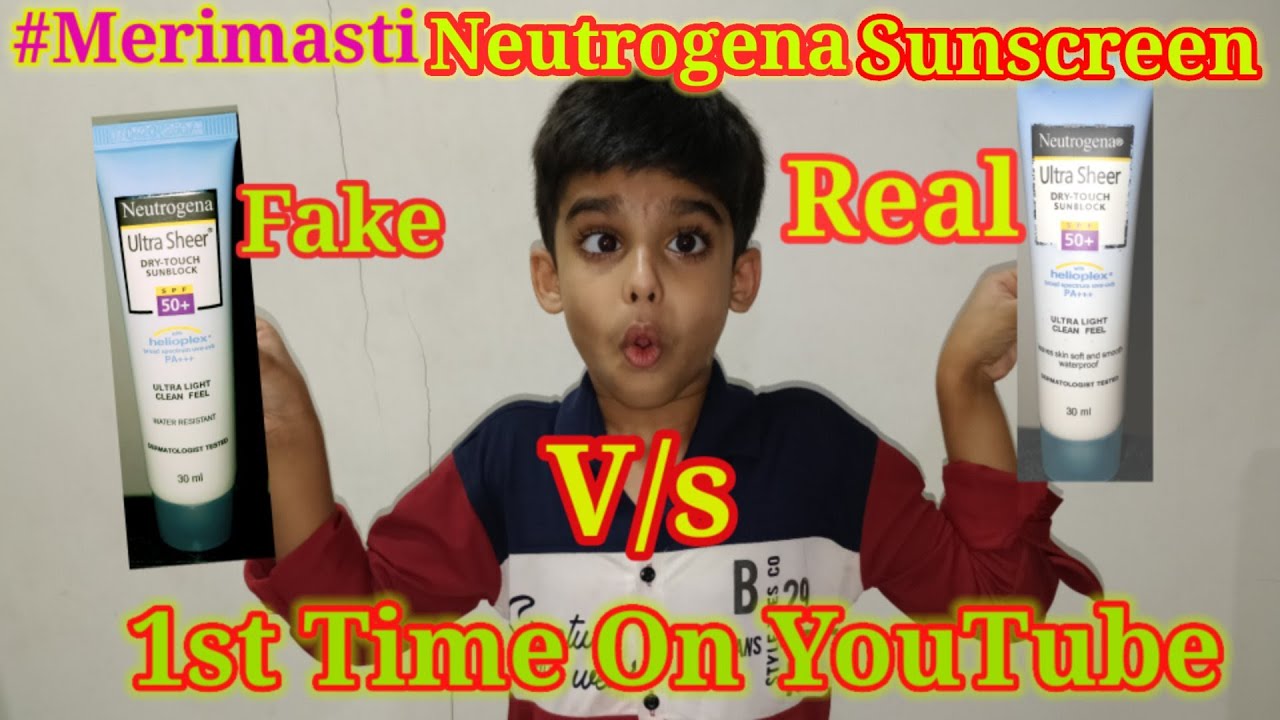 Neutrogena Sunscreen Spf 50 Fake V/S ReaL Must Watch Full Video 