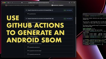 Use Github Actions to generate an Android SBOM every time you build your app