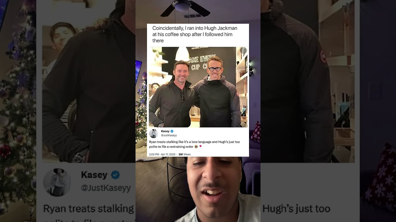 Coincidentally, I ran into Hugh Jackman at his coffee shop after I followed him there