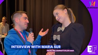 Interview with Maria Sur (Melodifestivalen 2024) | Eurovisionfun