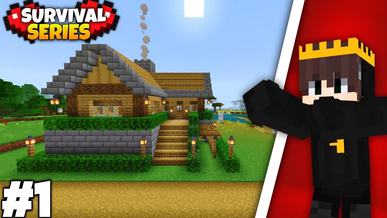 Minecraft PE Survival Series Ep 1 in 1.21🔥 | Made Op Base & Armour 🤯 ...