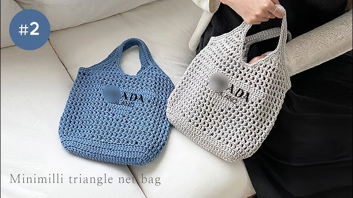 I made Prada's £1,400 crochet tote bag 🤩 #crochet #totebag #prada #pr