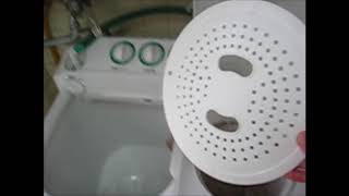 二槽式洗濯機でお洗濯♪