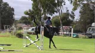 Ruby's first jumping lesson