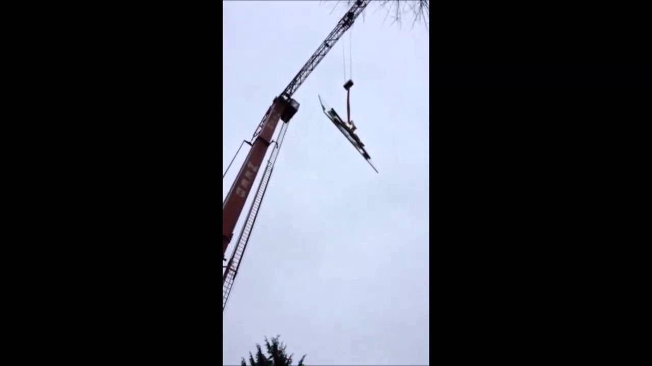 Glas Stebani | Kraneinsatz: Montage von Isoliergläser