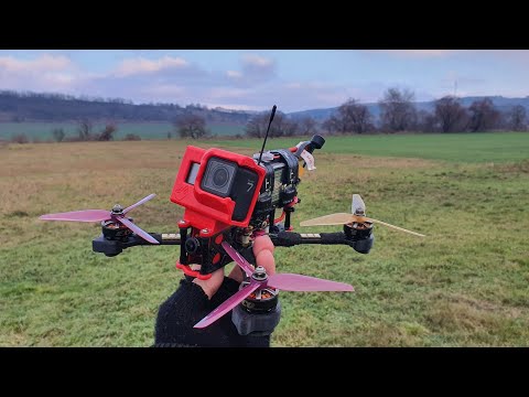 Freestyle Fpv Trick Practice in the cold Field 🥶🥶🥶