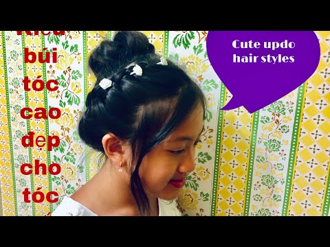 Cute Updo HairStyles/ kiểu búi tóc cao đẹp cho tóc ngắn❤️