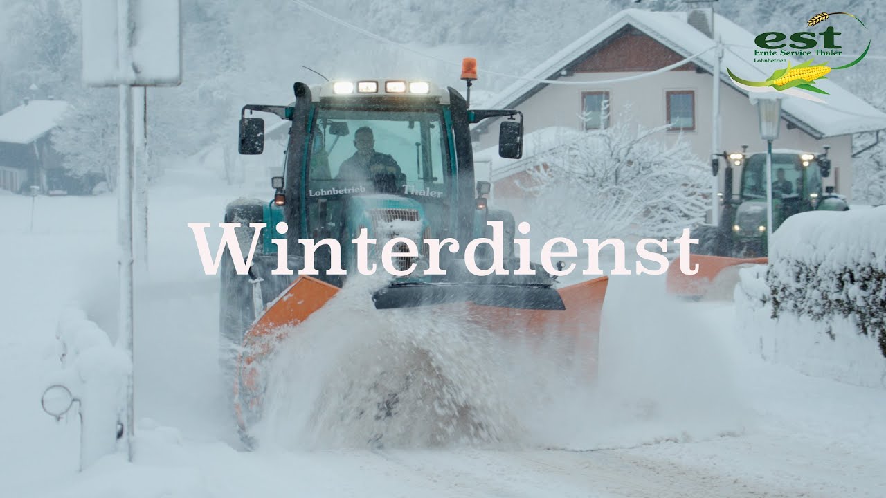 Winterdienst bei Ernte Service Thaler Lohnbetrieb