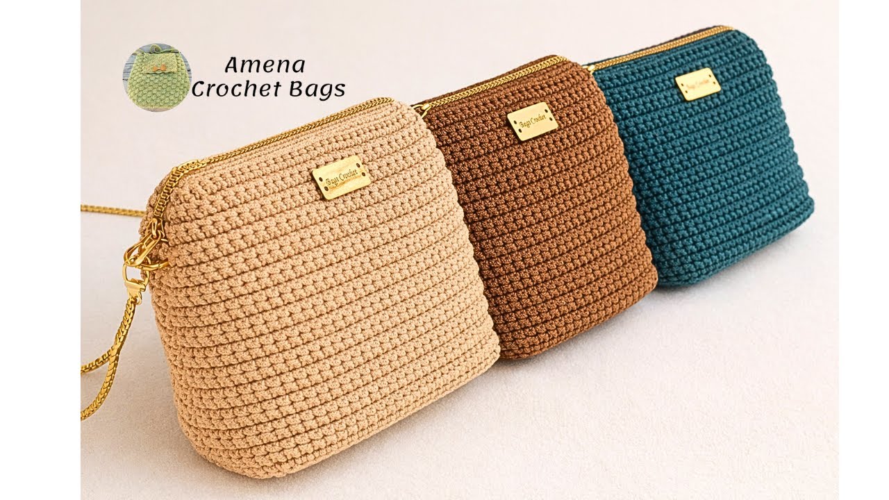 Простая сумка крючком для начинающих – Пошаговый мастер-класс | Быстрый и легкий проект