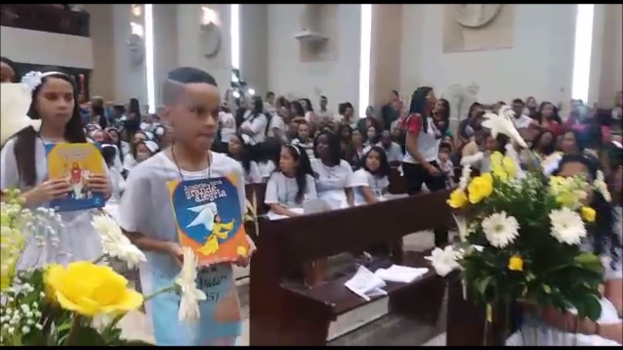 Canto De Ofertorio Para Missa De Primeira Eucaristia Primeira Eucaristia 2017 Youtube