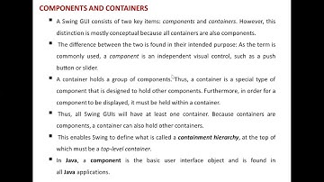 JNTUH NRCM R20 CS22 OOPJ UNIT V GUI WITH SWING LECTURE 3