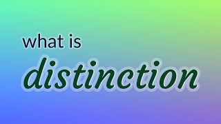Distinction - 115 English Vocabulary Flashcards - YouTube