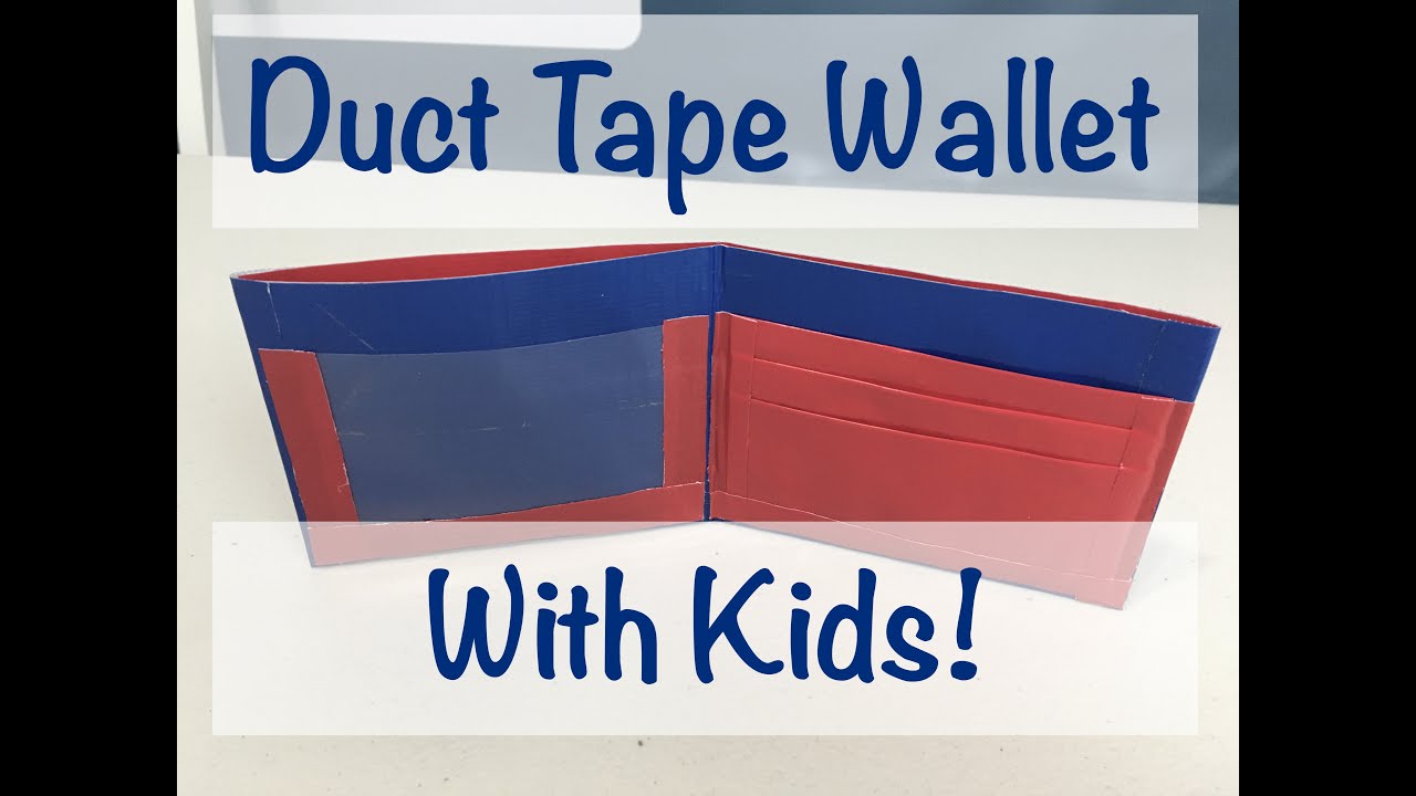 Make a Wallet Out of Tape, Crafts for Kids