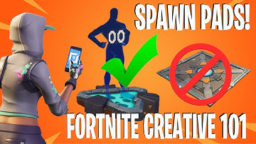 How To Use *NEW* SPAWN PADS In Fortnite Creative! (Fortnite Creative 101)