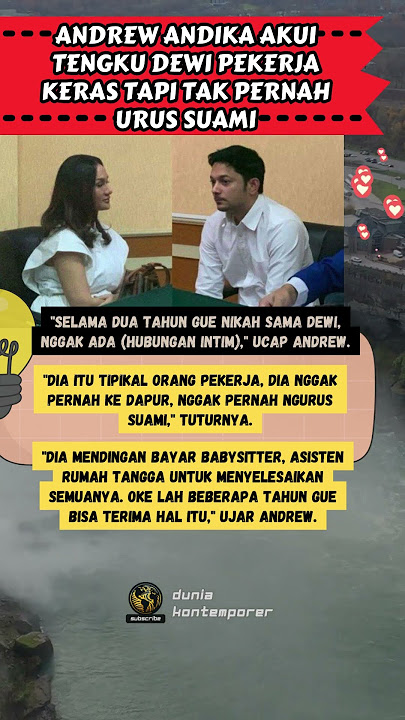 Andrew Andika Akui Tengku Dewi Pekerja Keras tapi Tak Pernah Urus Suami #duniakontemporer #trending
