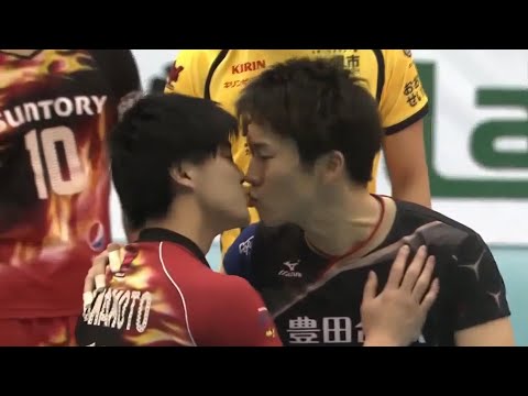 Voleybolda gay öpüşme anı (2017) - Takamatsu Takuya v Yamamoto Yu - LGBT+