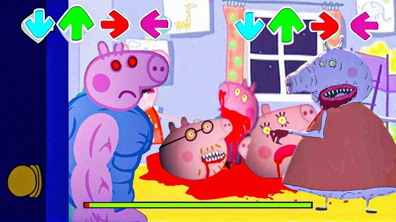 Свинка Пеппа хоррор анимация. Кресло Свинка Пеппа. Хоррор пеппа