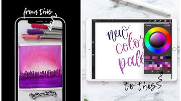 Create a Color Palette From a Photo in the Procreate app