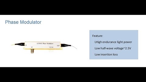 New applications for Electro-Optic Modulator phase modulator