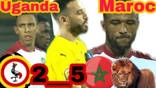 ملخص وأهداف مباراة المنتخب المغربي المحلي 5__2 الأوغاندي تألق أسود الأطلس والتأهل لربع النهائي