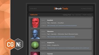 ZBrush Tools CHEAT SHEET