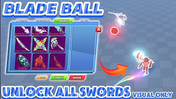 Blade Ball Script | UNLOCK ALL SWORDS | NO BAN & DETECTION | VISUAL ONLY (WORKING!) 🔥