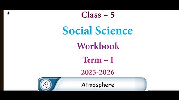 5th Standard  Social Science Term 1 Unit4 Atmosphere Workbook Answers 2025-26
