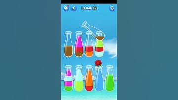 Water Sort puzzle game Level 21&22 #games #gameplay #shortsvideo #shortvideo #gaming #shorts #short