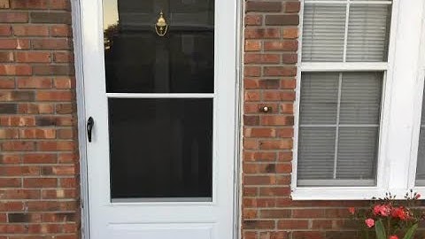 EMCO STORM & SCREEN DOOR INSTALL- Handle, Closer Assembly