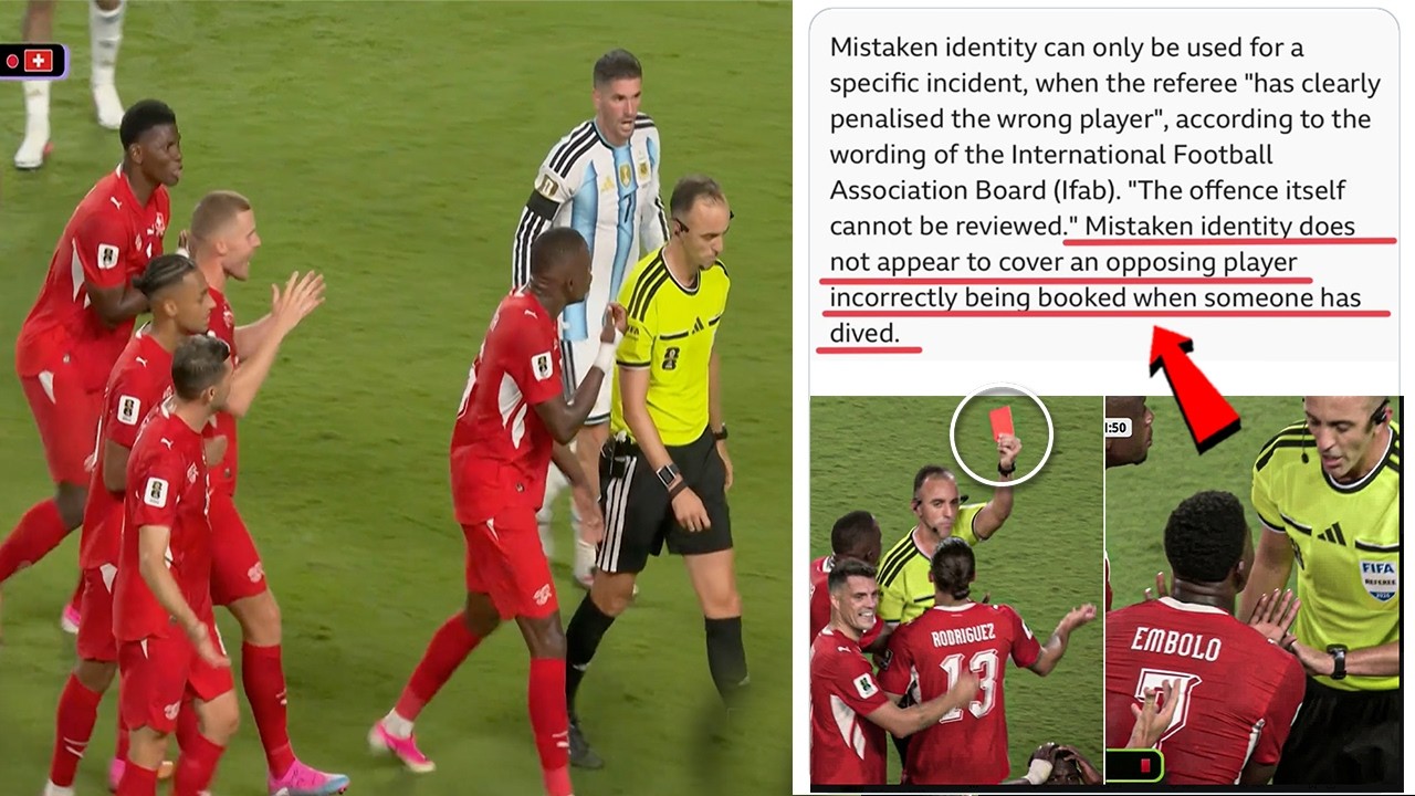 🚨 WORLD CUP SCANDAL?! Did VAR BREAK FIFA's Rules to Send Off Embolo? 😱 | Argentina vs Switzerland