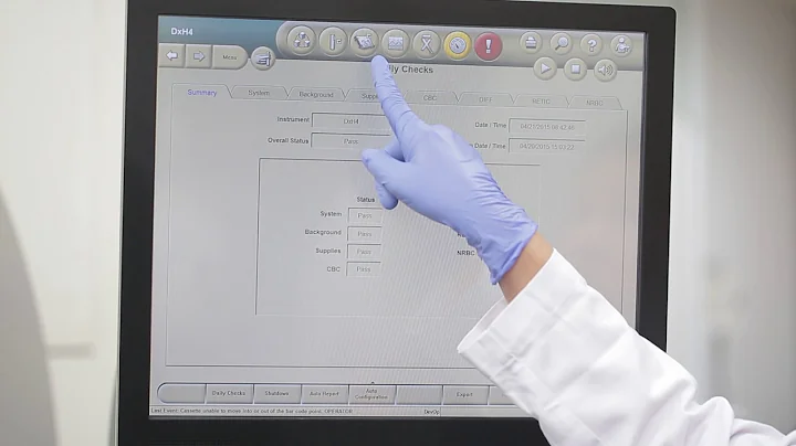 DXH800 04 螢幕功能鍵介紹 Daily Check