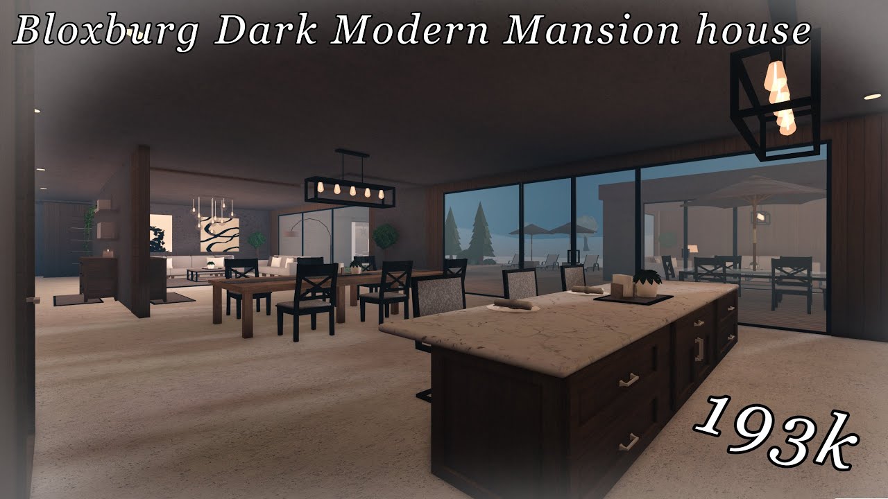 Bloxburg Dark Modern Mansion | Roblox Bloxburg | Speed Build - YouTube