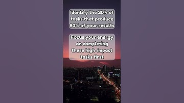 Maximize Results with the 80/20 Rule