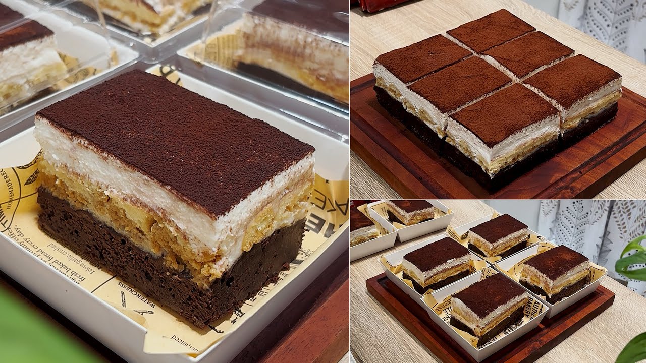 Auto LUDES! Mix Coklat, Kopi, Keju ternyata ENAK BGT Tiramisu Brownies super nyoklat & creamy