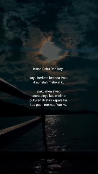 Kisah Paku dan Kayu | Kisah Kehidupan | Motivasi Diri