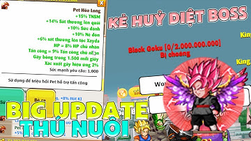 KẺ HUỶ DIỆT BOSS... BIG UPDATE CHỨC NĂNG THÚ NUÔI NRO HOT NHẤT | NGỌC RỒNG ACE