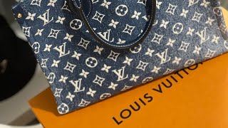 UNBOXING - LOUIS Vuitton On The Go MM Denim Limited Edition 2020 Unboxing