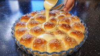 Pour Condensed Milk on Warm Bread Rolls and Watch the Magic Happen!