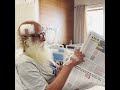 Sadhguru on the road to a speedy recovery in New Delhi