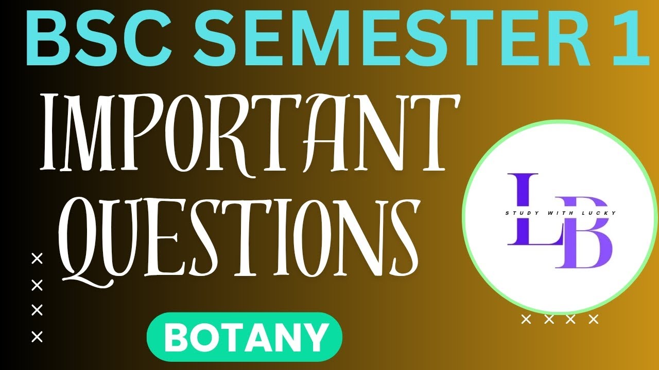Bsc 1st semester Botany important questions । pdusu । Diversity of plant kingdom । 