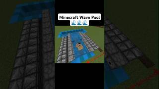 How to make a wave pool in Minecraft #minecraft #youtube #shorts #wavepool #trending #gaming #tiktok