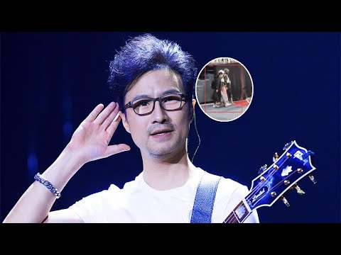 汪峰平头造型亮相演唱会，章子怡带女儿现身捧场