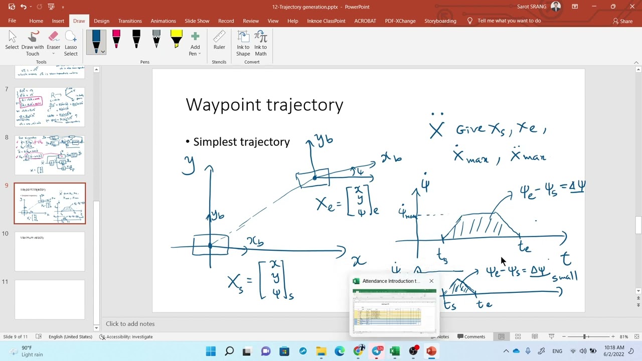Introduction to Robotics - Trajectory Generation Waypoints part 2 (English)