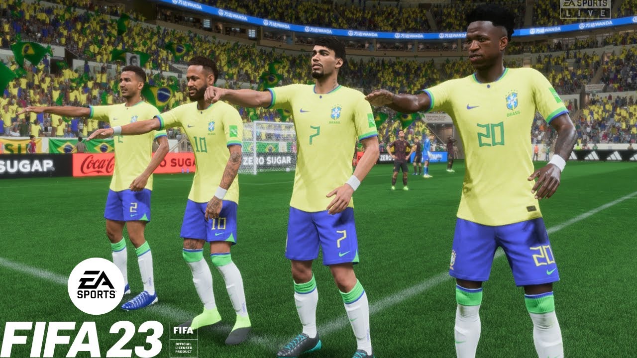 Portugal x Brasil, FIFA 23 Gameplay Copa do Mundo Qatar 2022