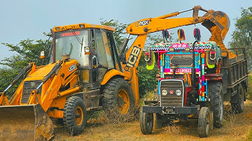 Jcb 3dx Eco Machine Loading Tractor Stuck in Mud Mahindra 475 Sonalika Di 60 Nw Holland 3630 Kubota