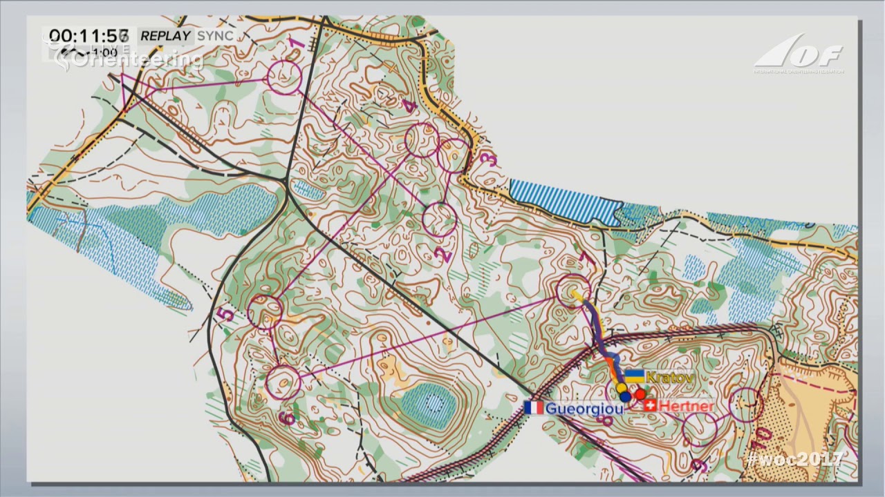 WOC 2017 Middle - GPS shows no mistakes by the King