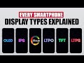 Every Smartphone Display Types Explained | LCD, TFT, IPS, OLED, AMOLED, P-OLED, LTPS, LTPO