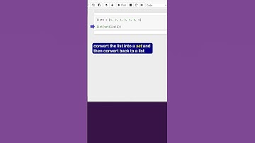 Getting Unique Values from a List in Python