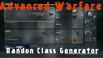 Advanced Warfare: Class Generator #1 "Unlucky Start"