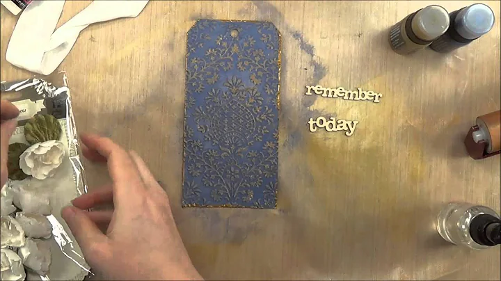 Heat Embossing with Distress Paint